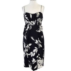 David Meister black and white dress